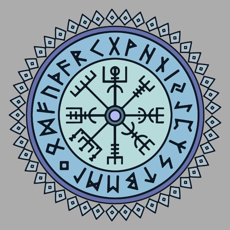 Vegvisir symbol runic script