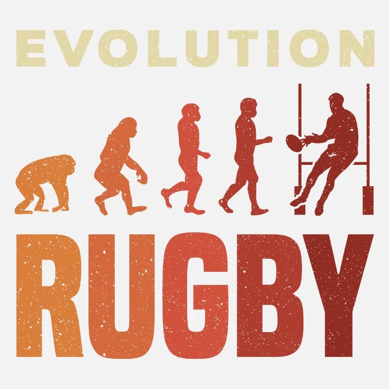 Rugby Ball Sport Player Retro Evolution Rugby Team