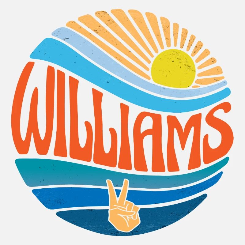 Williams Hemd Vintage Sunset Williams Groovy Krawatte