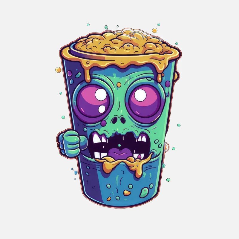 Halloween coffee mug - creepy coffee mug