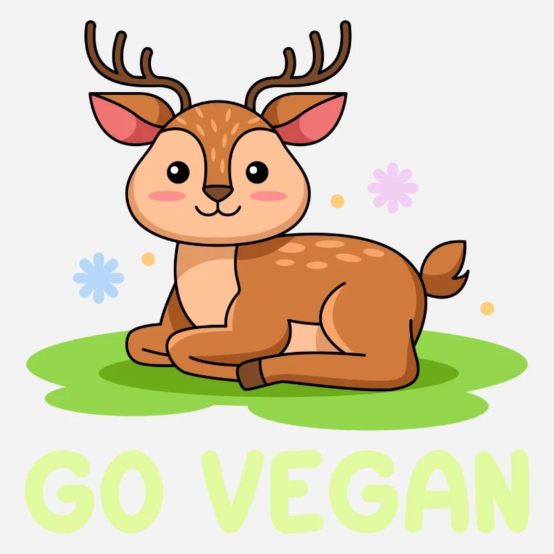 Deer design for proud vegans