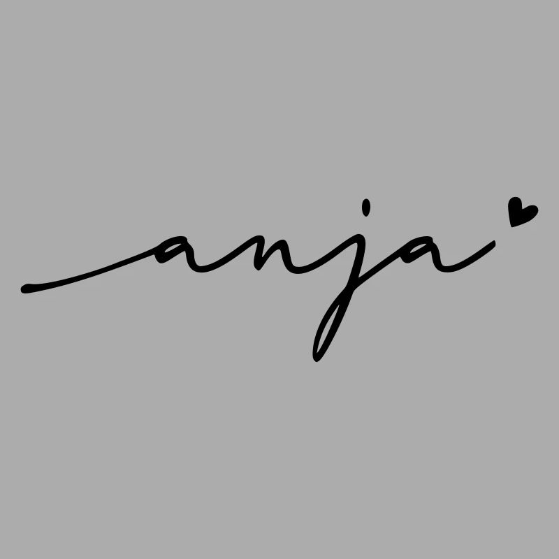 Anja Cursive Name