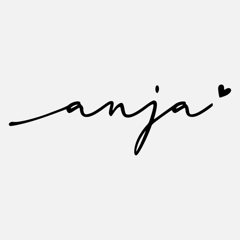 Nom cursif d’Anja