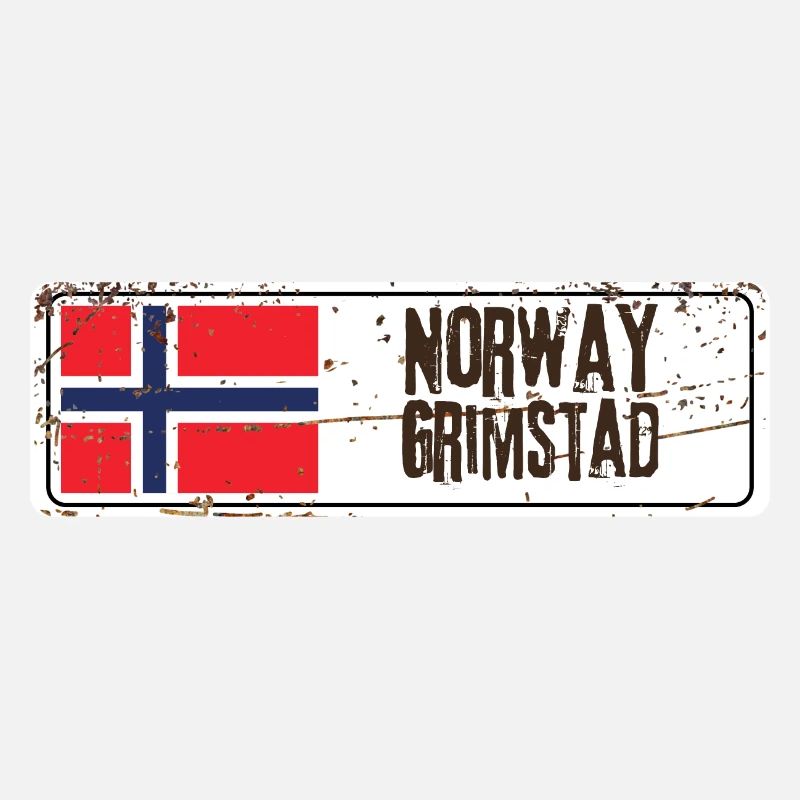 Grimstad Norwegen Flagge