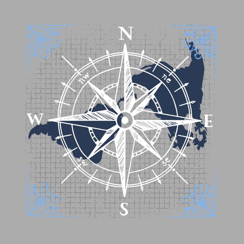 Kompass Navigation Muster Geschenk Geschenkidee