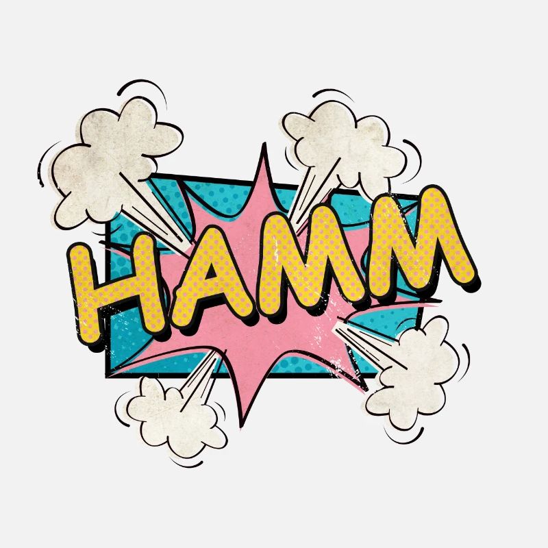 Hamm Germany City Font Pop Art Comic