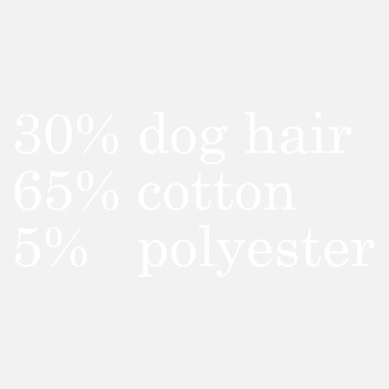 30% poils de chien, 65% coton, 5% ployester