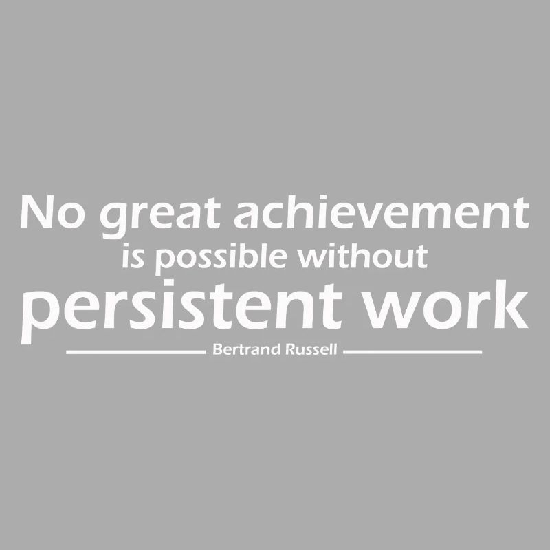 Aucune grande réalisation n’est possible sans persévérance