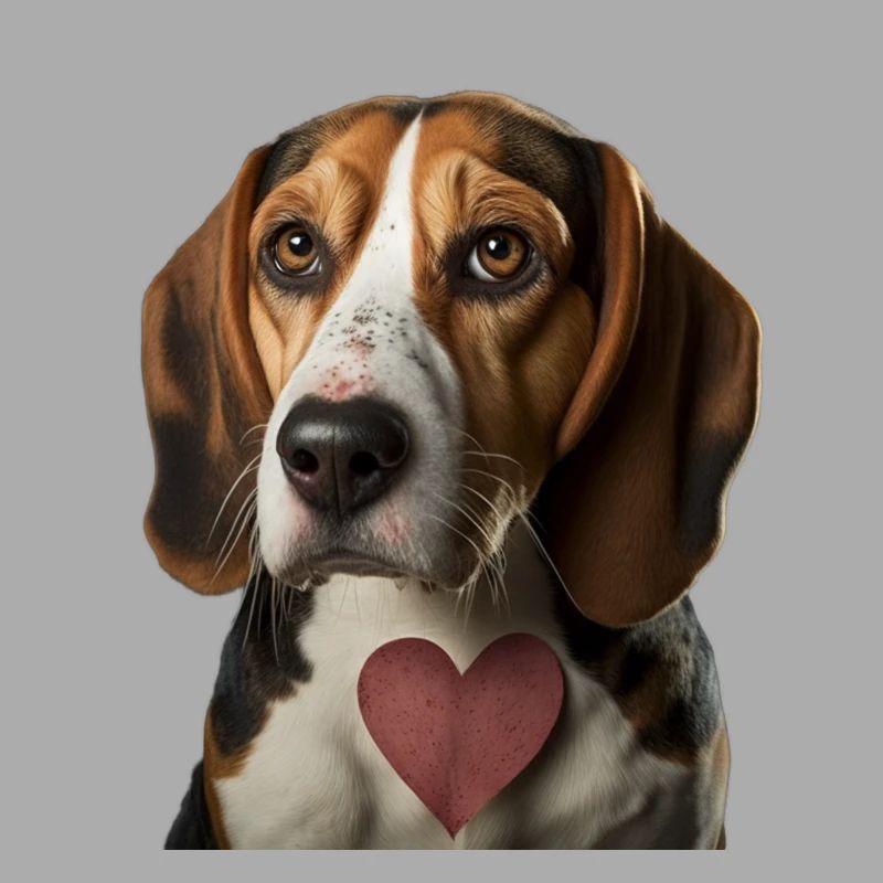 American Foxhound Saint-Valentin