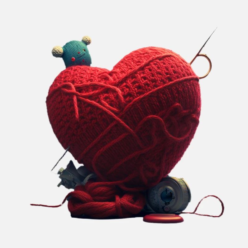 Tricoter la Saint-Valentin