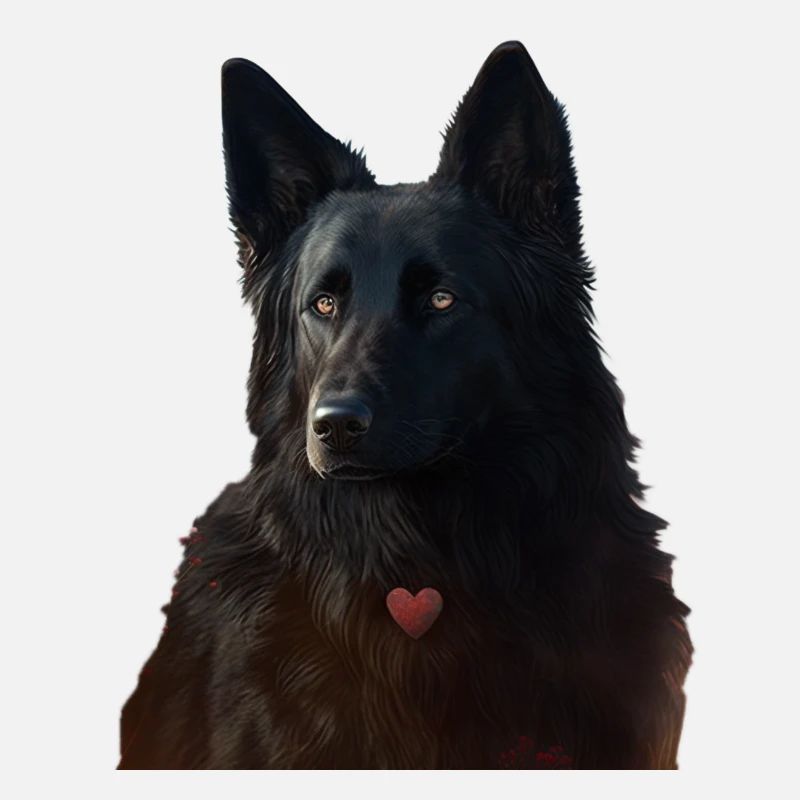 Black Shepherd Saint-Valentin