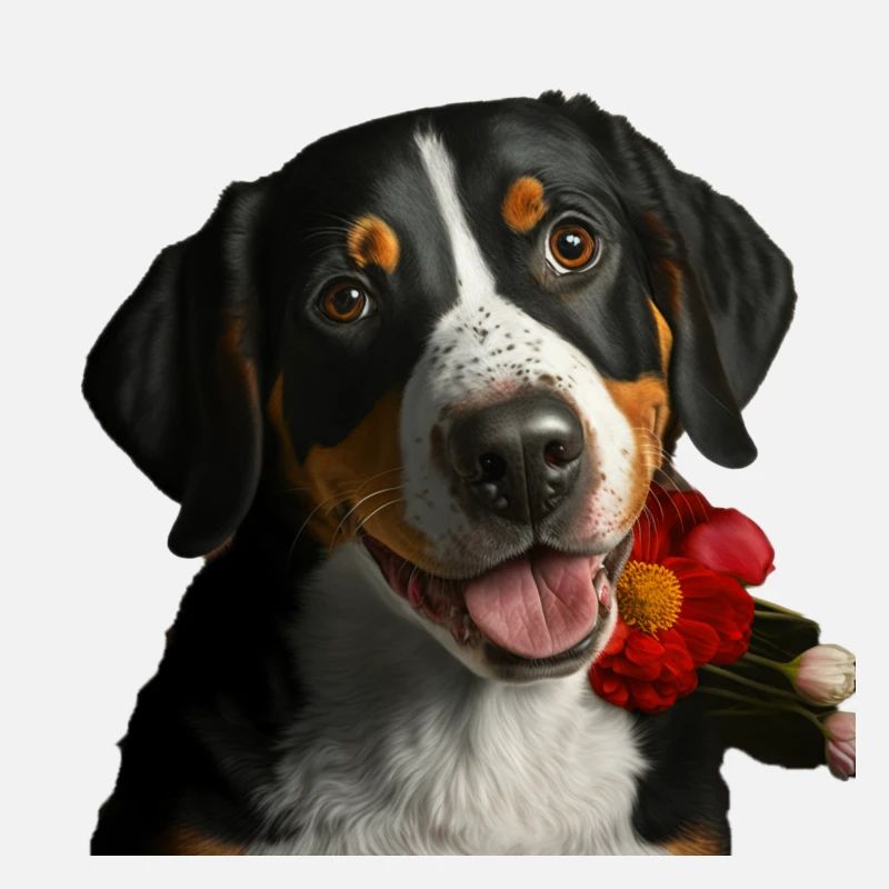 Entlebucher Sennenhund Valentins Tag
