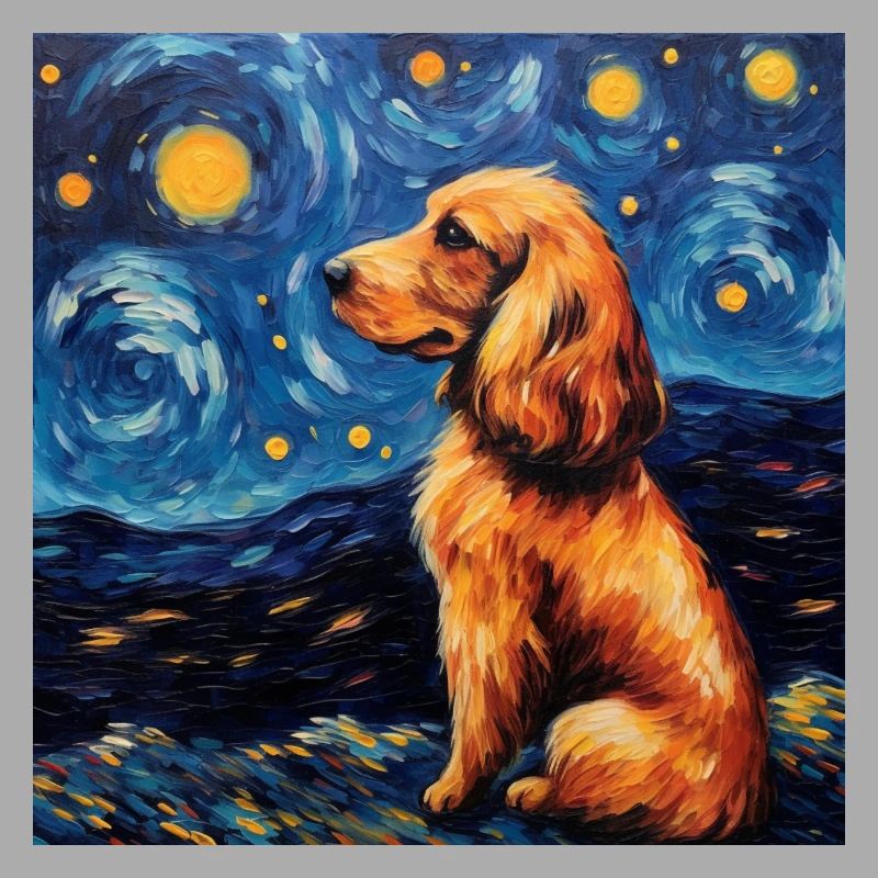 Cocker Spaniel Starry Night