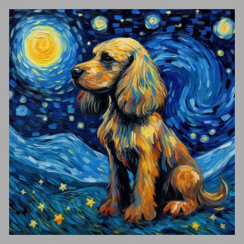 Cocker Spaniel Starry Night