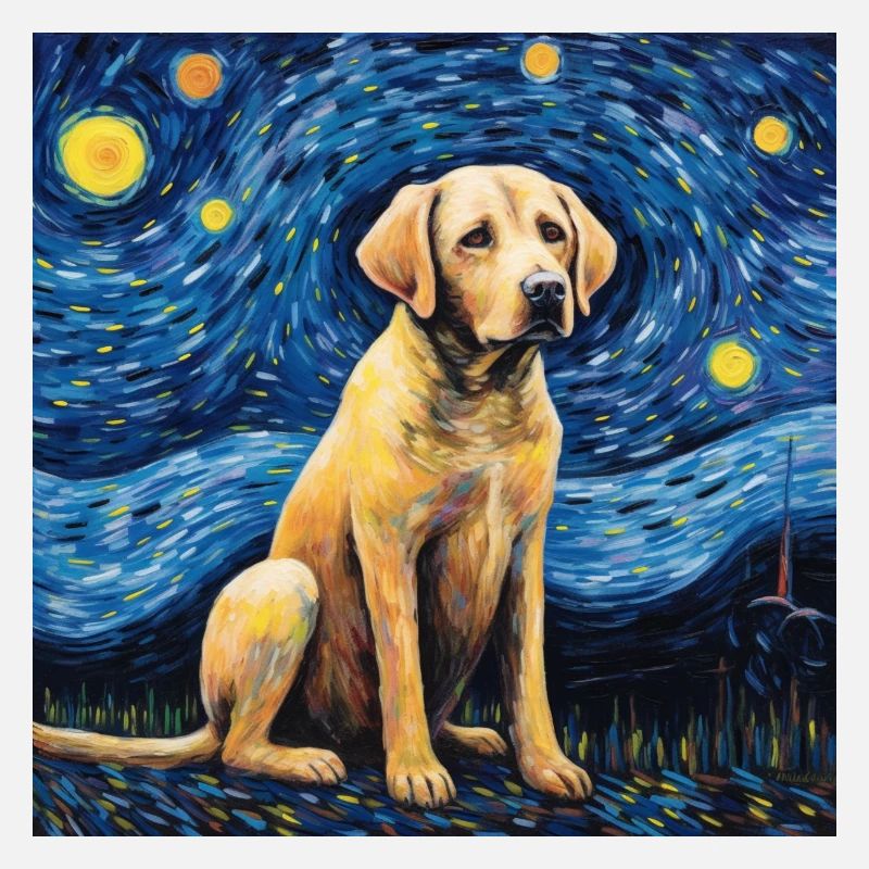 Labrador Starry Night