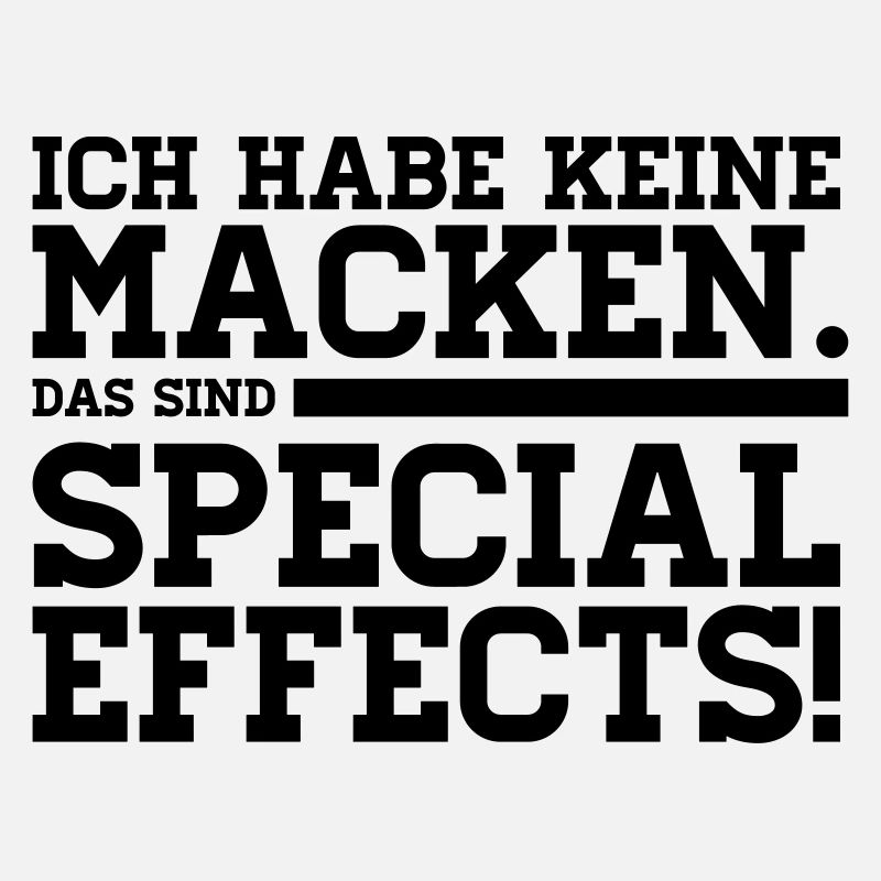 JE N'AI AUCUNE MACKEN - CES sont des effets