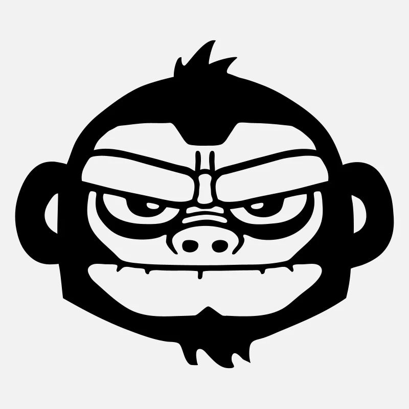 gorille vintage gorilla bored fun ape skull style