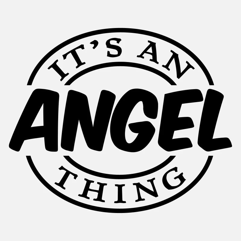 angel its an name thing cool stamp logo