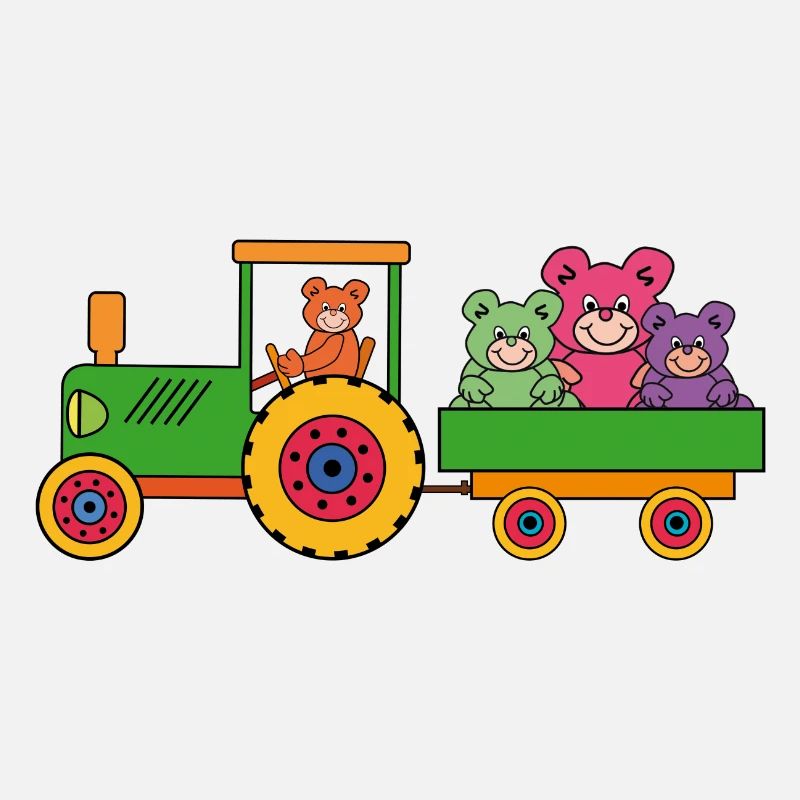 Teddybären | Teddy mit Traktor