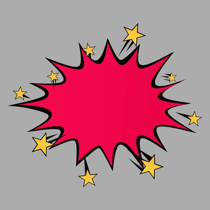 bulle explosion etoile eclate dessin