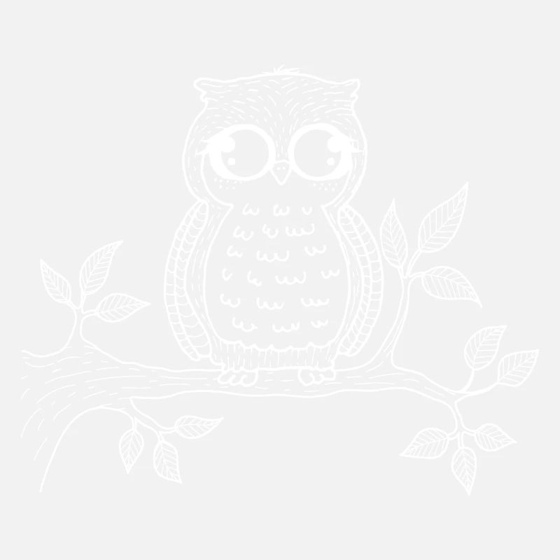 Sweet Owl on Branch Eagle Owl
