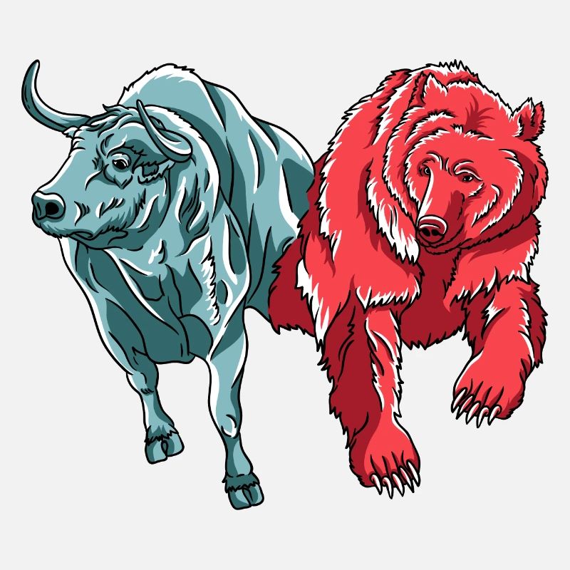 Bull Vs. Bear Crypto Chart Crypto Crypto-monnaie Hodler