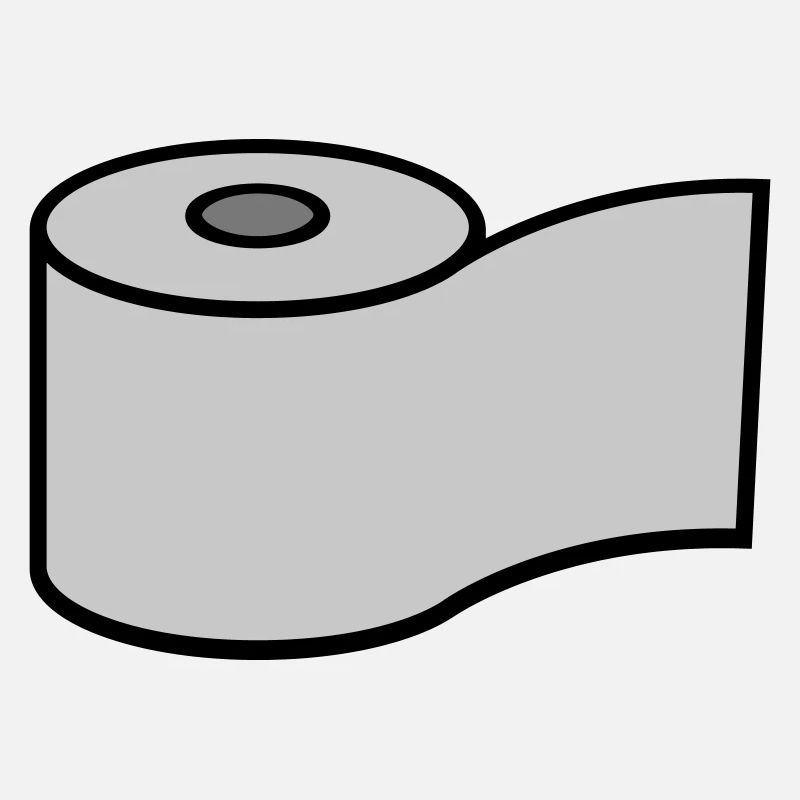 Conception du logo du rouleau de papier toilette