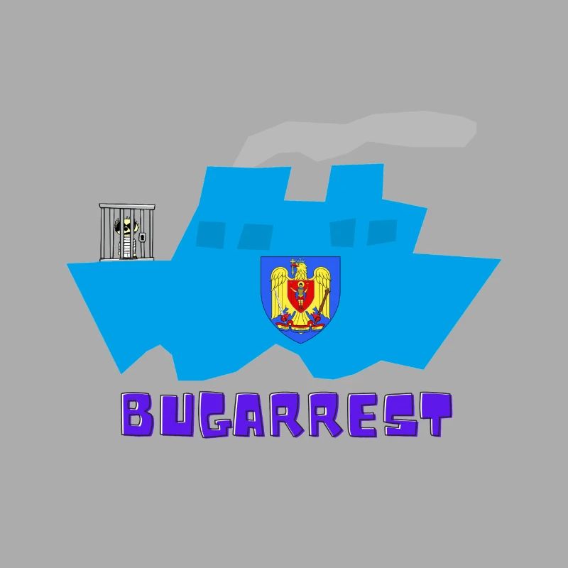Bukarest vs Bugarrest, eingesperrt vorn auf Schiff