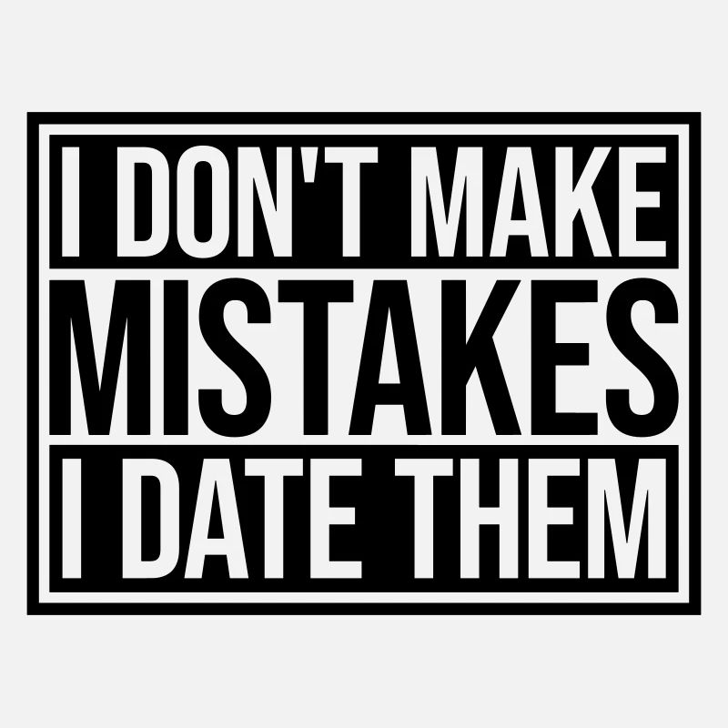 Date Mistakes Quote Logo