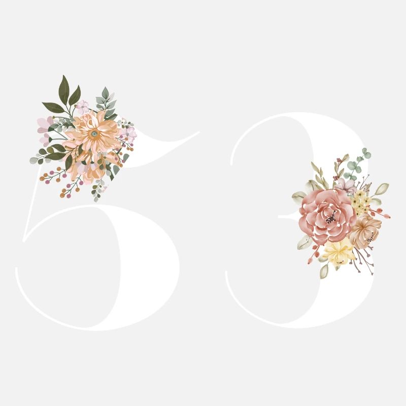 53e anniversaire fleuris (Cadeau de 53 ans)