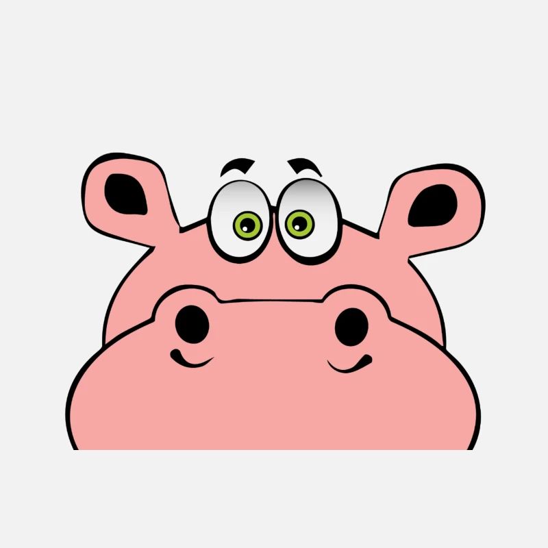kukuck hallo ups nilpferd hippo niedlich geschenk