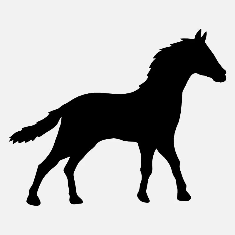 Ombre de contour de silhouette de cheval