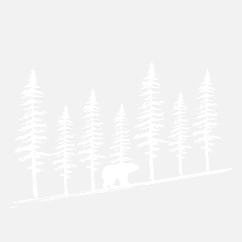 Landscape Bear Tree line