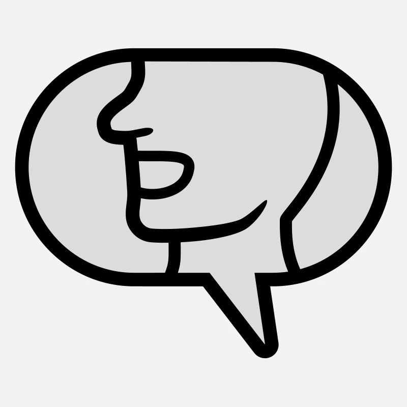 Icône Communiquer bulle de dialogue