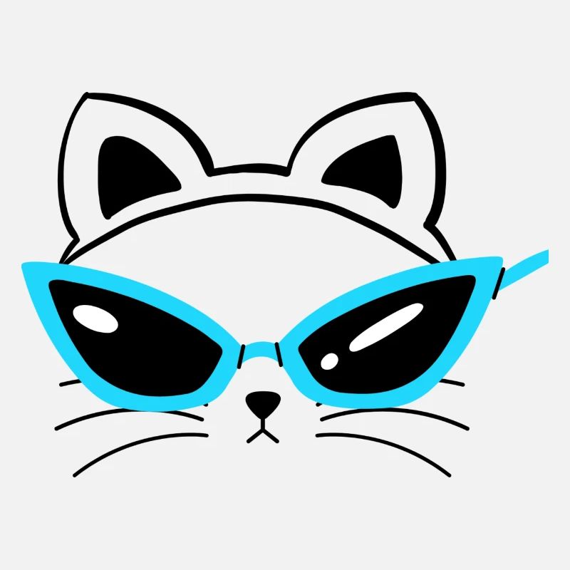 Cool Cat ... Katzen Sonnenbrille Gesicht