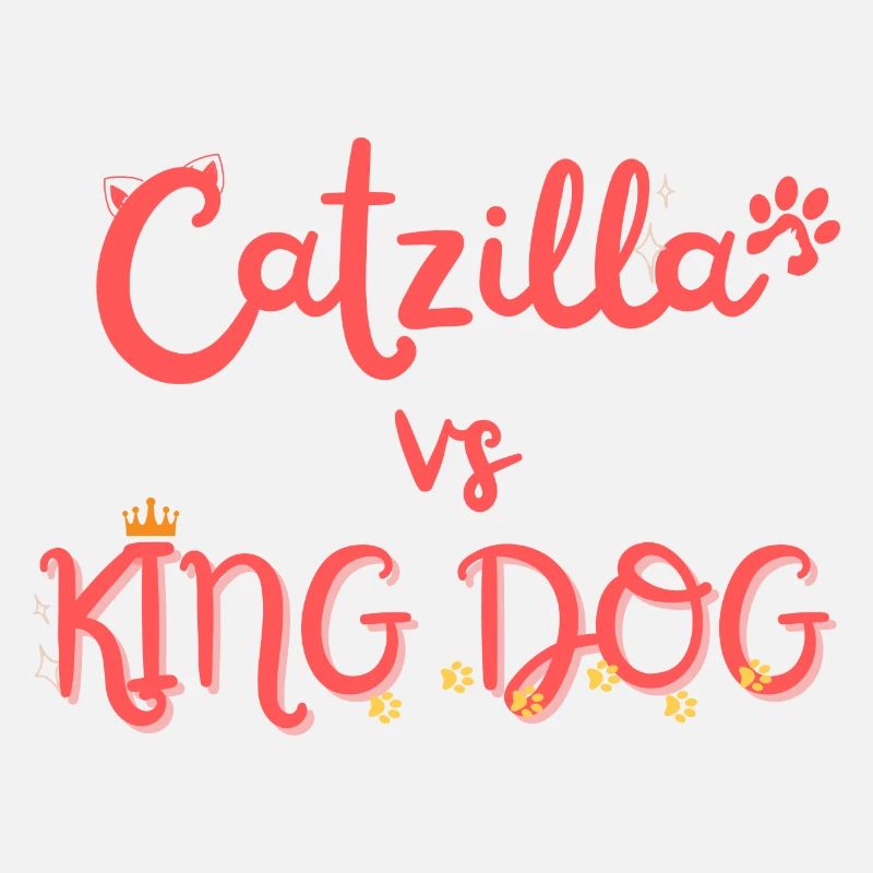 Cat & King Dog