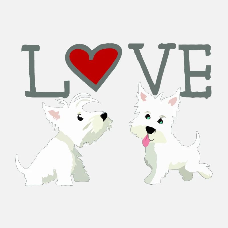 Valentinstag liebende Hunde