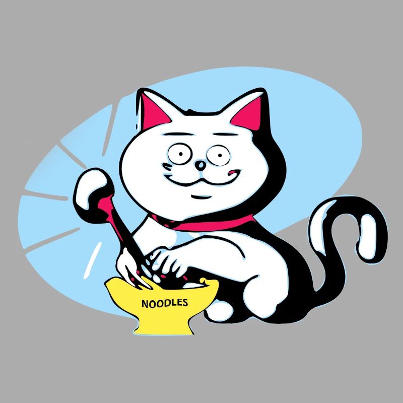 Chat et ramen