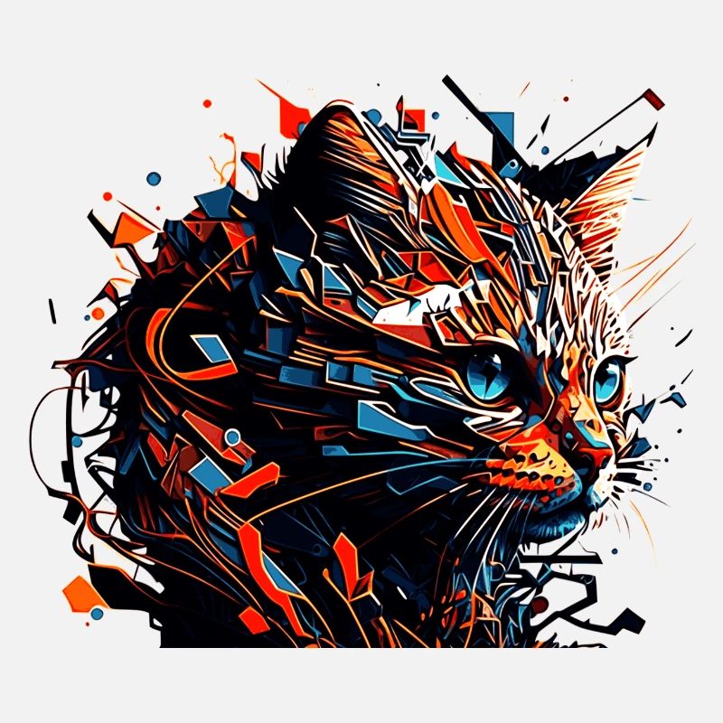 Visage de chaton d’un chat domestique mignon