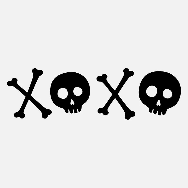 XOXO schwarzer Totenkopf