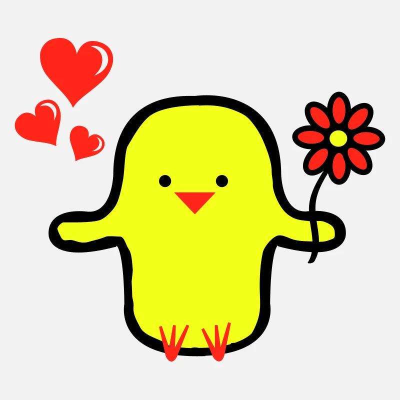 cute bird in love