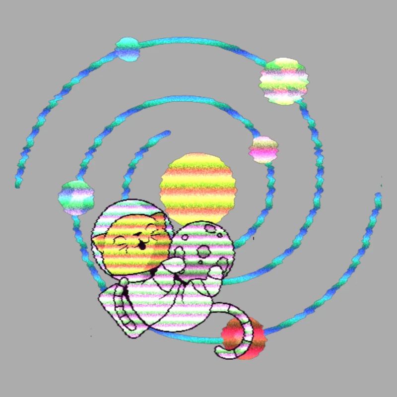 Chat spatial en orbite terrestre