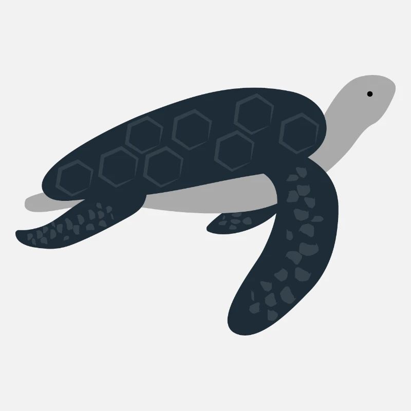 Cute Sea Turtle in blue