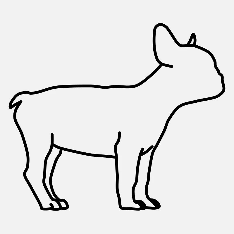 Lineart du bouledogue anglais 1