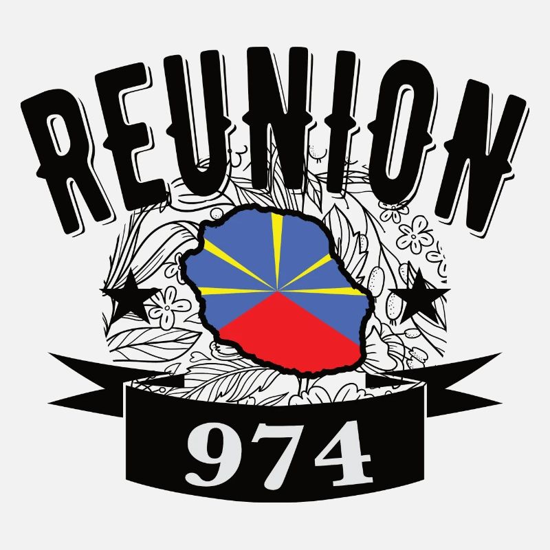 idee cadeau drapeau carte ile de la reunion 974