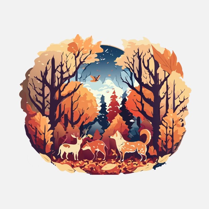 Rassemblement d’animaux (Collection d’automne #9)
