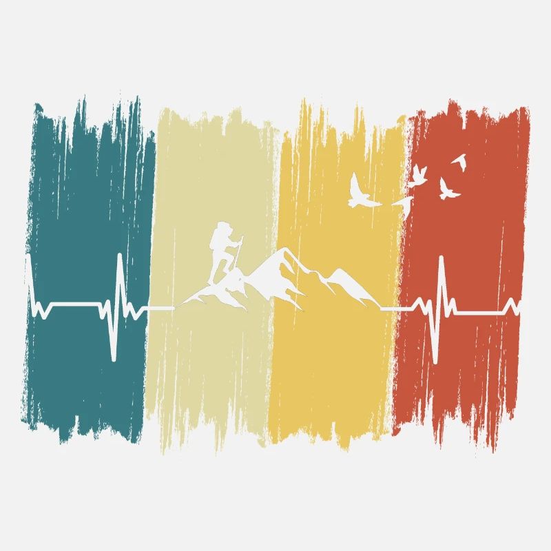 Vintage Mountain Heartbeat