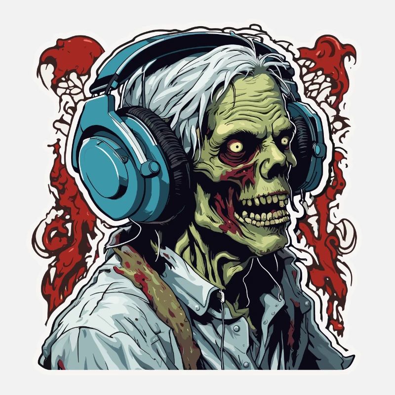 Kopfhörer / Audio / Musik / Klang / Zombie / cool