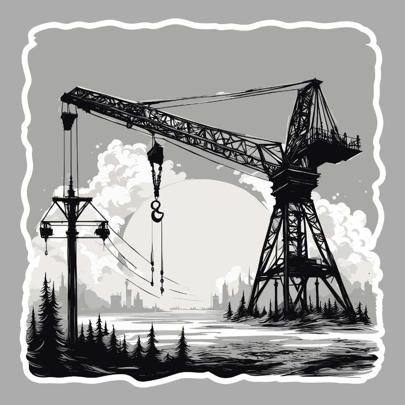 Kran / Baustelle / Seilwinde / Kransystem