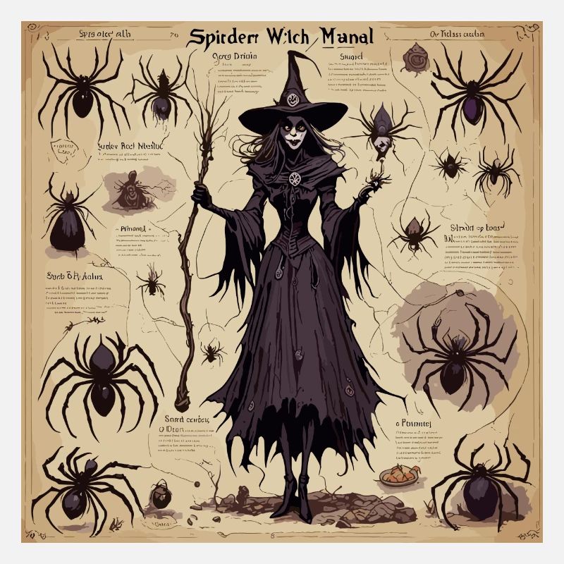 Manuel de la sorcière / grimoire / Halloween / automne